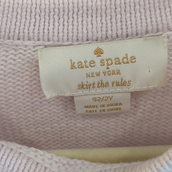 Kate Spade Pink Cat Party Sweater - Picture 3 of 5